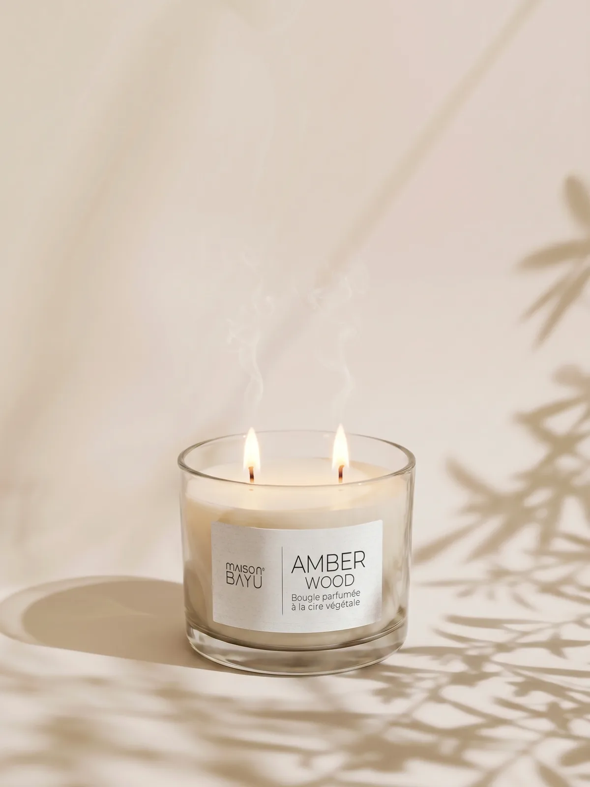 Bougie Amber Stone Pot en Verre 300g
