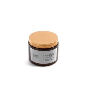 Bougie amber wood pot en verre 320 g