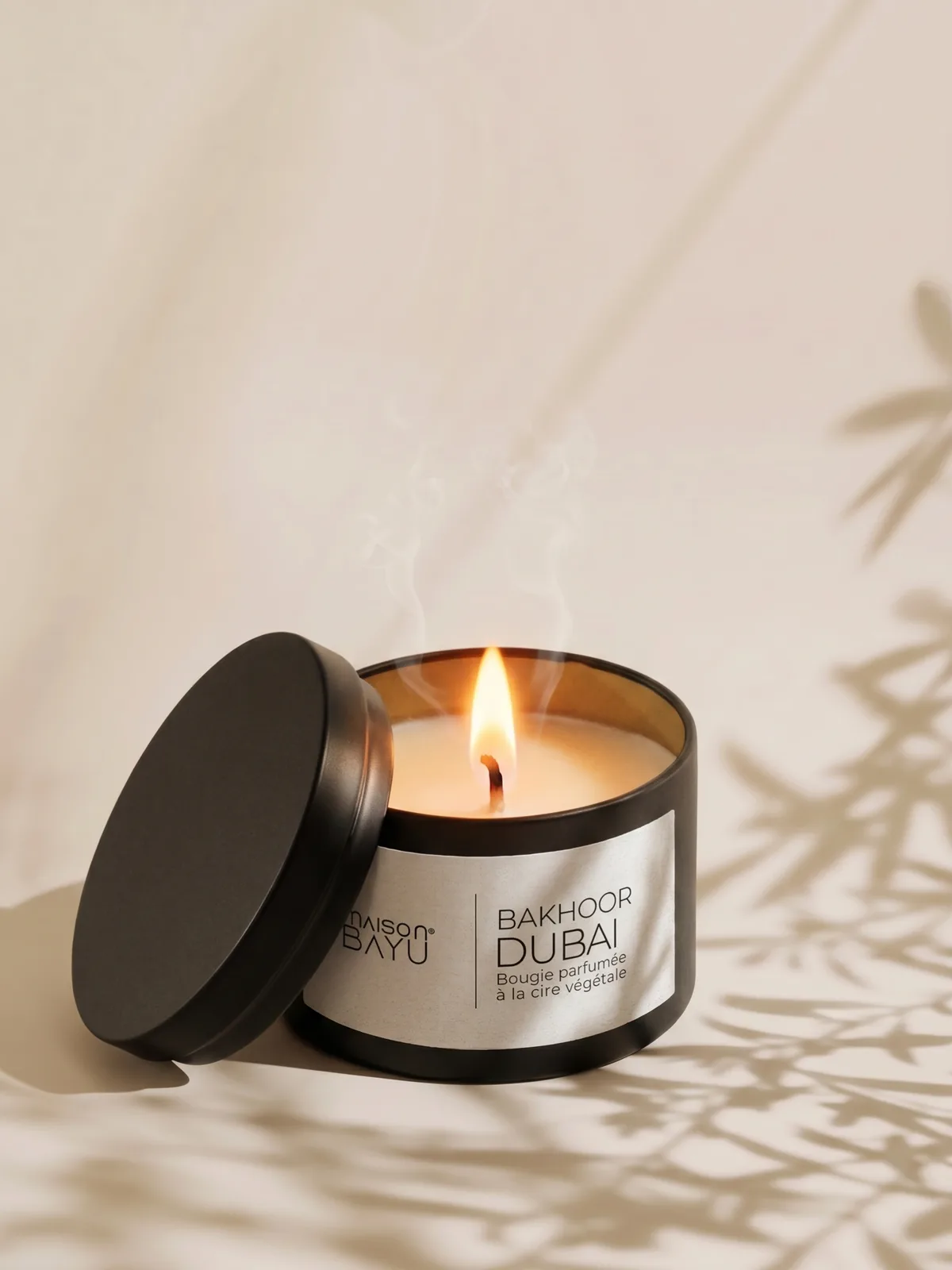 Bougie Bakhoor Dubai Boîte Métallique 80g