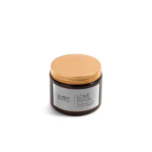 Bougie love potion pot en verre 320 g