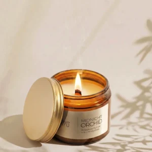 Bougie Midnight Orchid Pot en Verre 320g