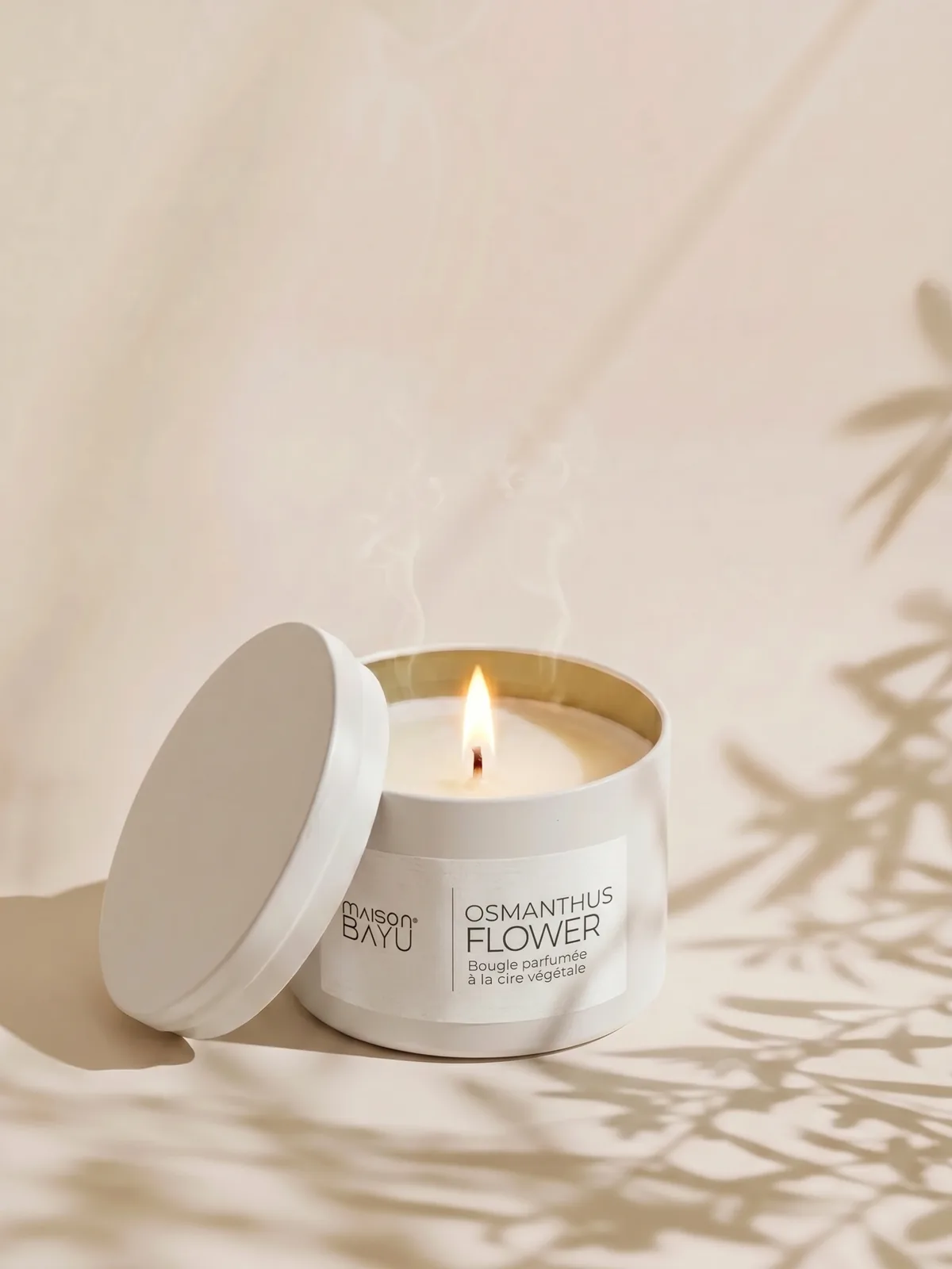 Bougie Osmanthus Flower Boîte Métallique 80g