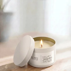 Bougie Velvet Jasmin Boîte Métallique 80g