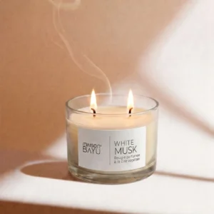 Bougie White Musk Pot en Verre 300g