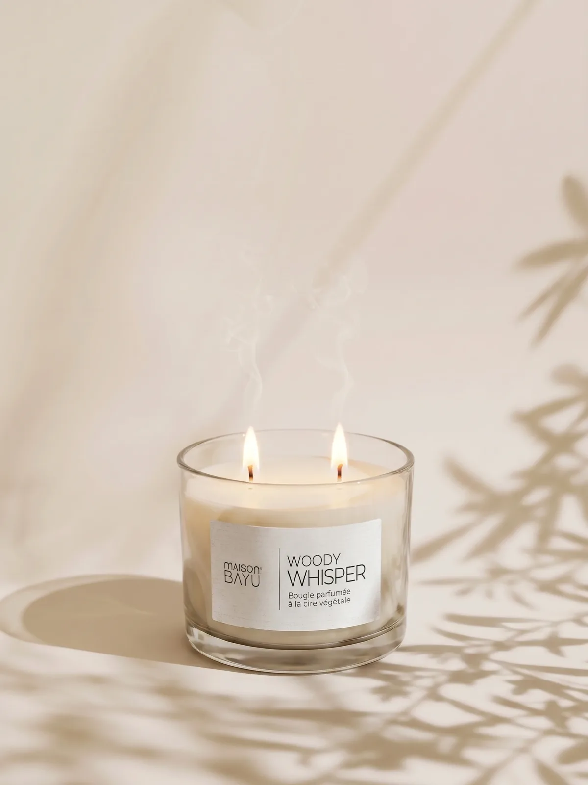 Bougie Woody Whisper Pot en Verre 300g
